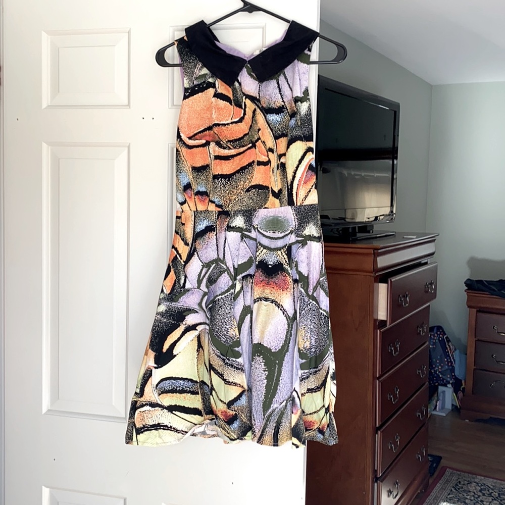 Amelia pattern collard dress